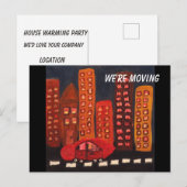 Uitnodiging van de House Warming Party Briefkaart (Voorkant / Achterkant)