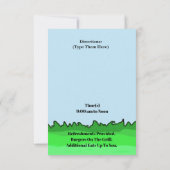 Uitnodiging van de Hunt van de Radio Fox (pas het  (Achterkant)