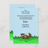 Uitnodiging van de Hunt van de Radio Fox (pas het  (Voorkant / Achterkant)