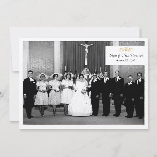  uitnodiging van de Jubileum (Voorkant)