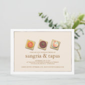 Uitnodiging van de kleine bites Trio Sangria & Tap (Staand voorkant)