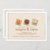 Uitnodiging van de kleine bites Trio Sangria & Tap (Voorkant / Achterkant)