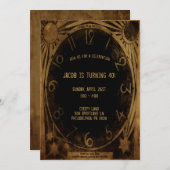 uitnodiging van de Klok van de Klok (Voorkant / Achterkant)