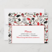 Uitnodiging van de kookpartij -  Glamor Kitchen (Achterkant)