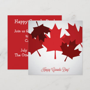 Uitnodiging van de mantel van Canada Day