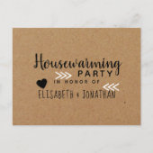 Uitnodiging van de National Kraft Housewarming Par (Voorkant)