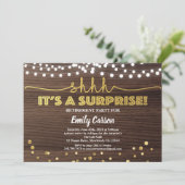 Uitnodiging van de onderneming om hout en goud te (Staand voorkant)