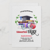 Uitnodiging van de onderwijsacademie (Voorkant / Achterkant)