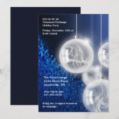 Uitnodiging van de Ornament Exchange Holiday Party (Voorkant / Achterkant)