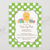 Uitnodiging van de paaspartij van de Jacht van de  (Voorkant / Achterkant)