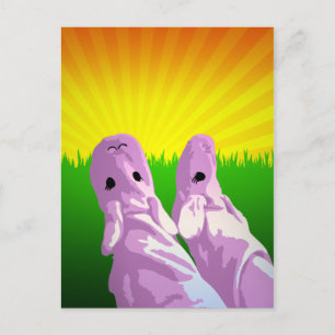 uitnodiging van de parkpartij pajama : sunburst sk briefkaart