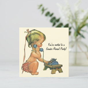  uitnodiging van de partij Baby shower voor gender