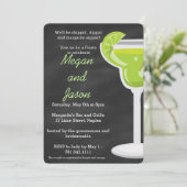 Uitnodiging van de partij Chalkboard Margarita (Staand voorkant)