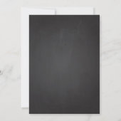 Uitnodiging van de partij Chalkboard Pig Roast (Achterkant)