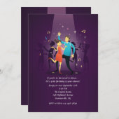 Uitnodiging van de partij Dance (Voorkant / Achterkant)