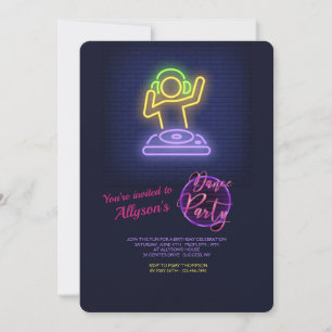 Uitnodiging van de partij Dance