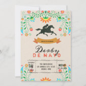 Uitnodiging van de partij Derby de Mayo (Voorkant)