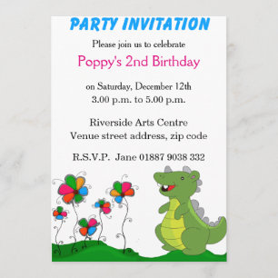 Uitnodiging van de partij Dinosaur