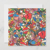 Uitnodiging van de partij Fabulous Tattoo (Achterkant)