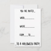 Uitnodiging van de partij Good Witch Halloween (Achterkant)