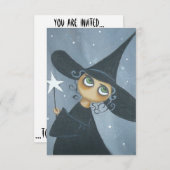 Uitnodiging van de partij Good Witch Halloween (Voorkant / Achterkant)