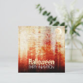 Uitnodiging van de partij Halloween Bloody Moon Gr (Staand voorkant)