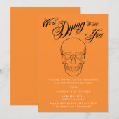 Uitnodiging van de partij Halloween - elegante vol (Voorkant / Achterkant)