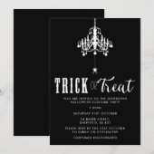 Uitnodiging van de partij Halloween - elegante vol (Voorkant / Achterkant)