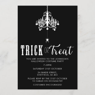 Uitnodiging van de partij Halloween - elegante vol