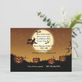 Uitnodiging van de partij Halloween Ride (Staand voorkant)