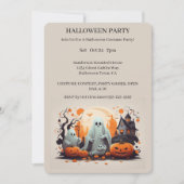 Uitnodiging van de partij Haunted House Halloween (Voorkant)
