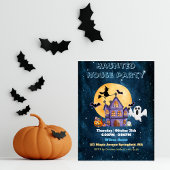 Uitnodiging van de partij Haunted House Halloween