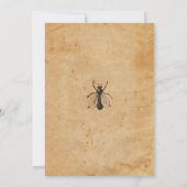 Uitnodiging van de partij Haunted House Halloween (Achterkant)