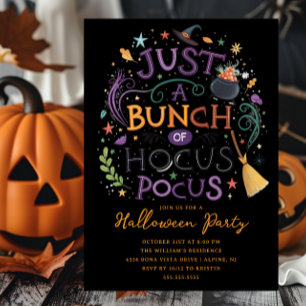 Uitnodiging van de partij Hocus Pocus Halloween
