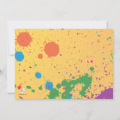 Uitnodiging van de partij Paintball (Achterkant)