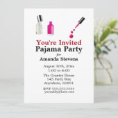 Uitnodiging van de partij Pajama (Staand voorkant)