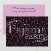 uitnodiging van de partij pajama : starshine (Voorkant / Achterkant)