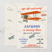 Uitnodiging van de partij Pilot om te jarig zijn v (Voorkant / Achterkant)