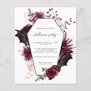 Uitnodiging van de Partij van de Begroting Hallowe Flyer