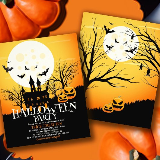Uitnodiging van de Partij van de Begroting Hallowe Flyer
