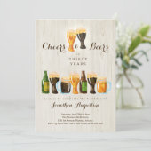 Uitnodiging van de partij van de Cheers & Beer Bir (Staand voorkant)