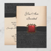 Uitnodiging van de partij van de gevestigde partij (Voorkant / Achterkant)