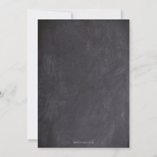 Uitnodiging van de partij van de graad met een bla (Achterkant)