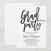 Uitnodiging van de Partij van de Graduatie van het (Voorkant / Achterkant)
