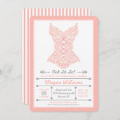 Uitnodiging van de Partij van de Oe La La Pink (Voorkant / Achterkant)