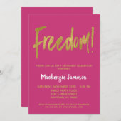 Uitnodiging van de Partij van de Opheffing van het (Voorkant / Achterkant)