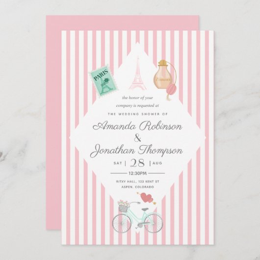 Uitnodiging van de partij van de partij van het hu (Voorkant / Achterkant)