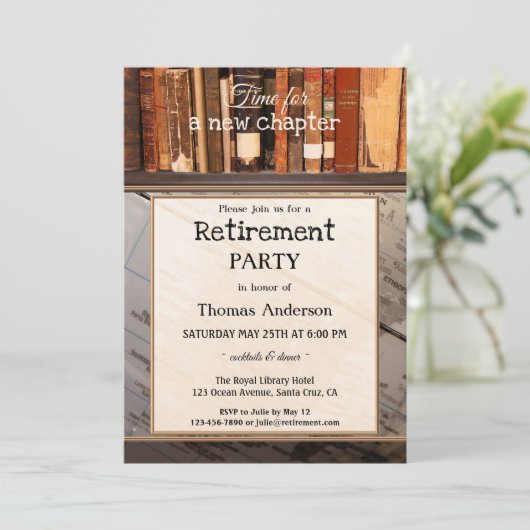 Uitnodiging van de Partij van de PensioenPartij v (Staand voorkant)