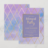 Uitnodiging van de Partij van de Pensionering - Pa (Voorkant / Achterkant)