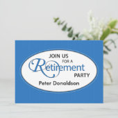 Uitnodiging van de Partij van de pensionering Pers (Staand voorkant)